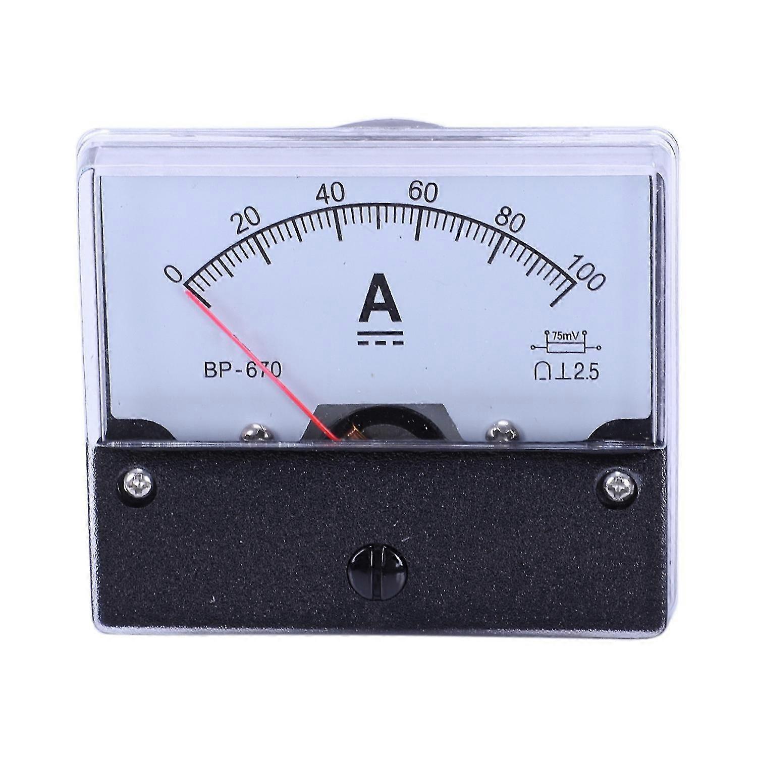 DC 100A Analog Panel Current Counter Ammeter Meter -670