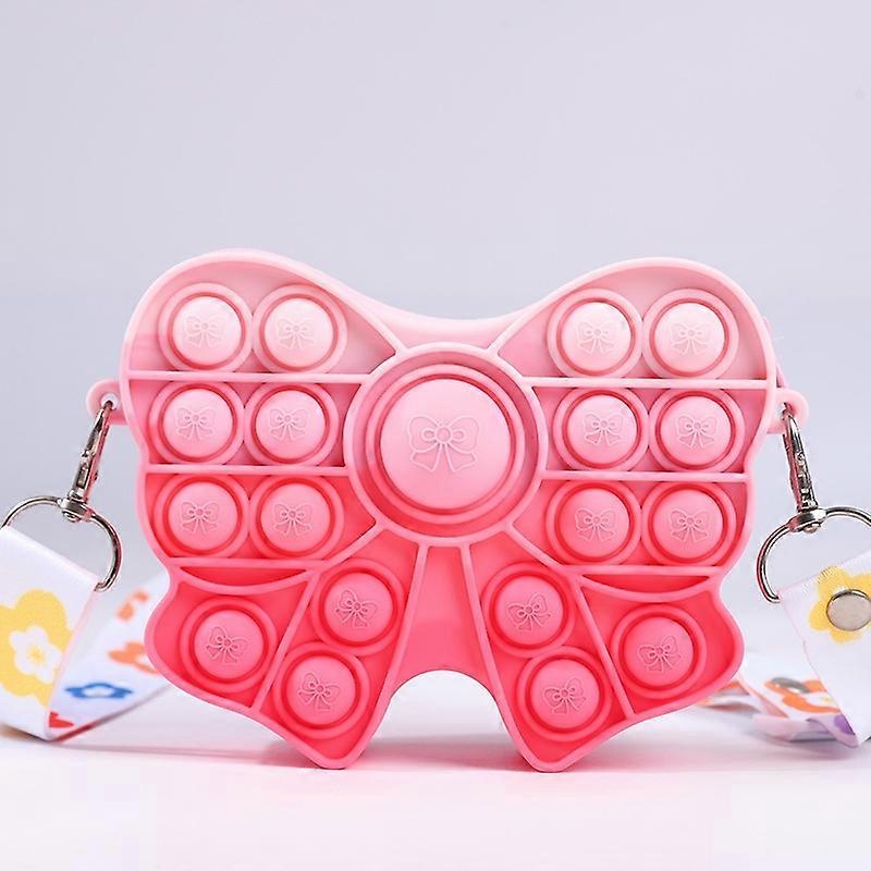 Push It Pop Poppers Bubble Fidget Toy - 1 Pink Ribbon, Safe Food Grade Material