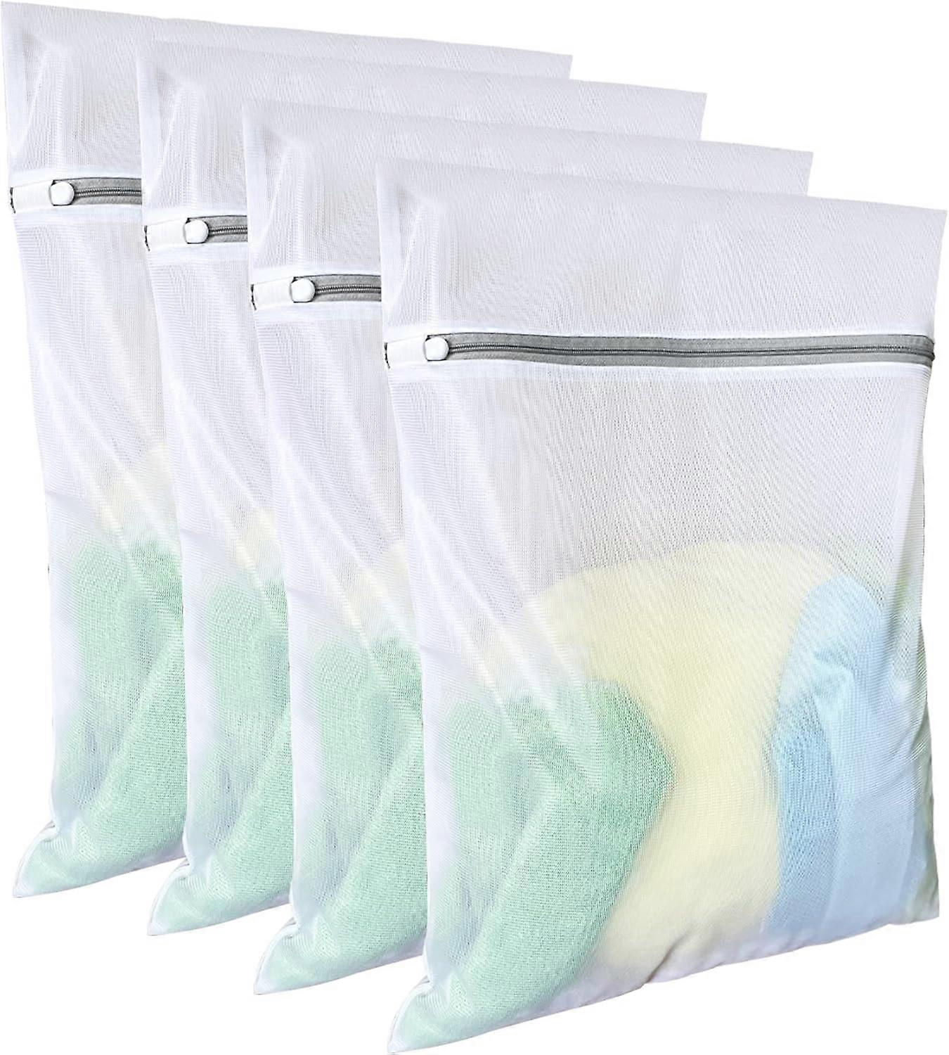 Wäschesäcke Mesh-Wäschesäcke (4er-Pack, 16 x 20 Zoll), empfindliche Wäschesäcke für College, Wohnheim, Lagerung