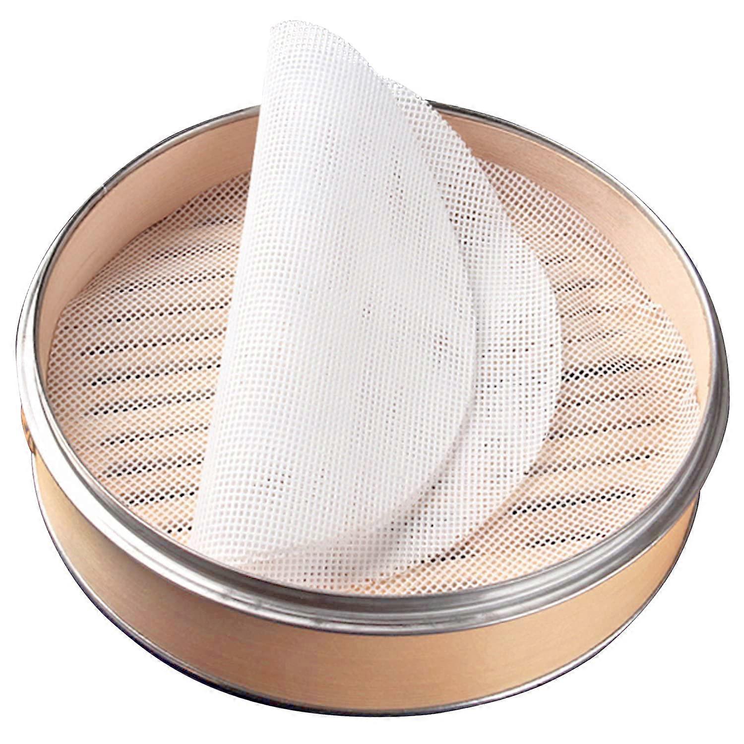 10Pcs 10 inch Non stick Silicone Steamer Liners Mesh Mat Pad Steamed Buns Dumplings Baking Pastry Dim Sum Mesh