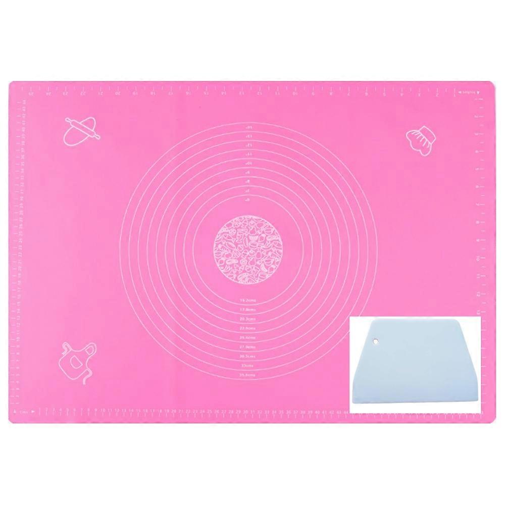 シリコンニーディングマット-ローズレッド+スクレーパー