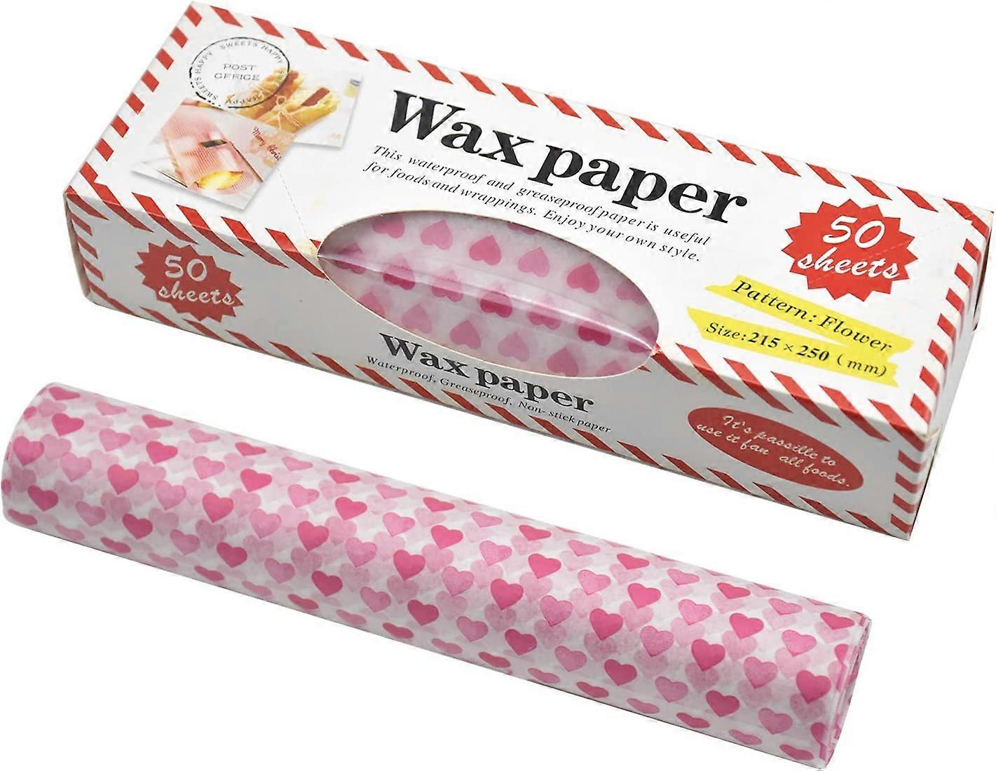 50 ark matpapper, bivaxdukar matpapper, vaxdukar för smörgåsbröd hamburgare