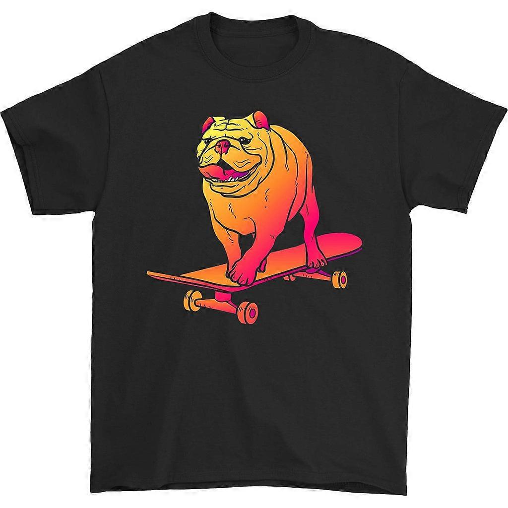 Skateboarding Bulldog tričko