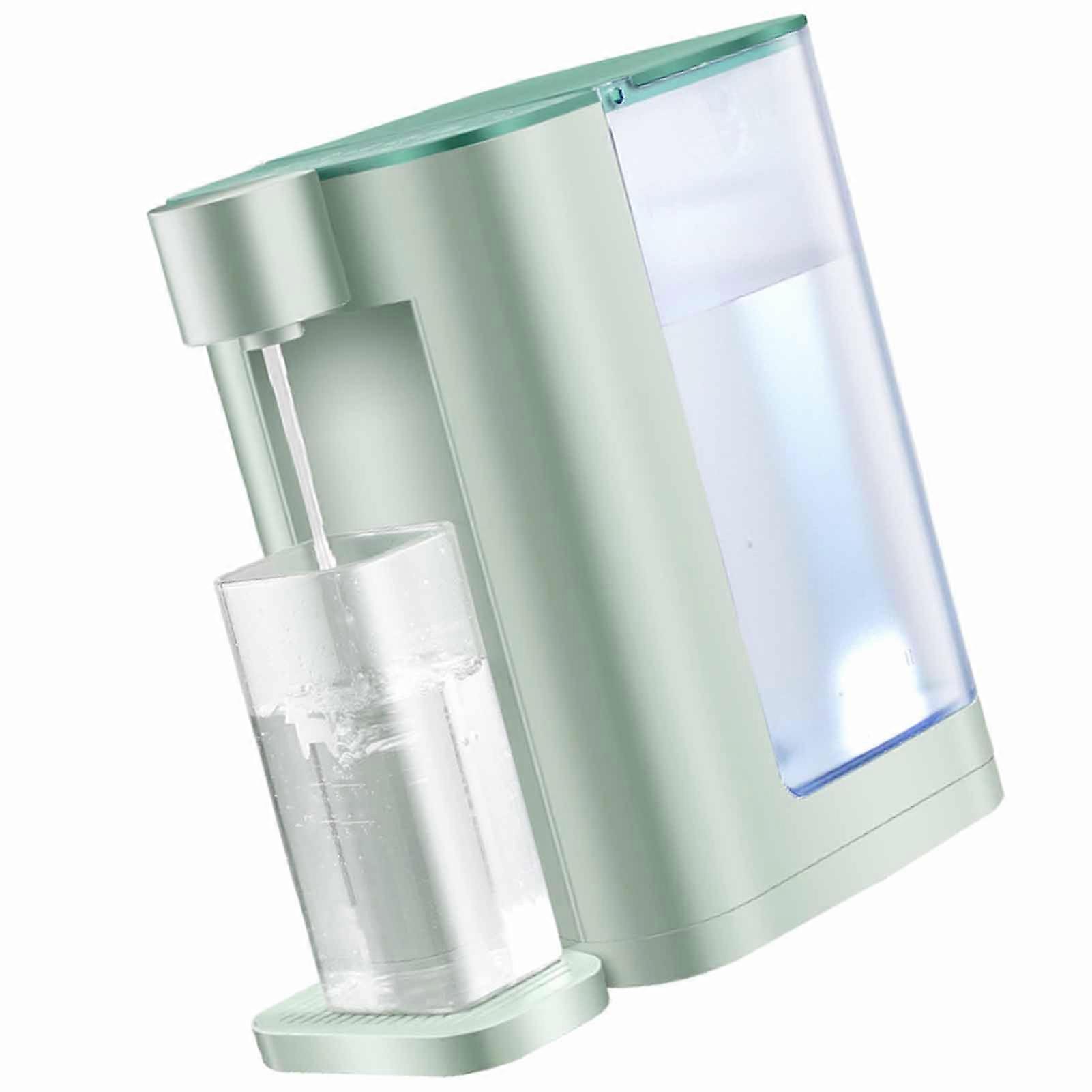 Countertop Water Dispenser 3L Fast Heating 5 Temperature Modes Touch Control Table Drinking Machine for Office Family Green US Plug 110V