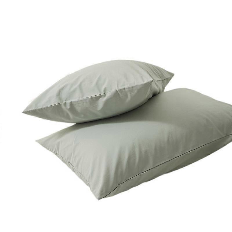 Washed cotton Japanese style solid color simple pillowcase
