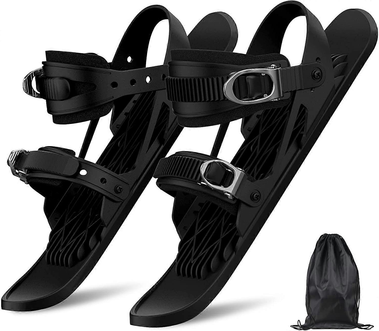 Mini Short Ski Skates for Snow , Skis for Winter Shoes , Shortest Snowskates Fit into Your Backpack