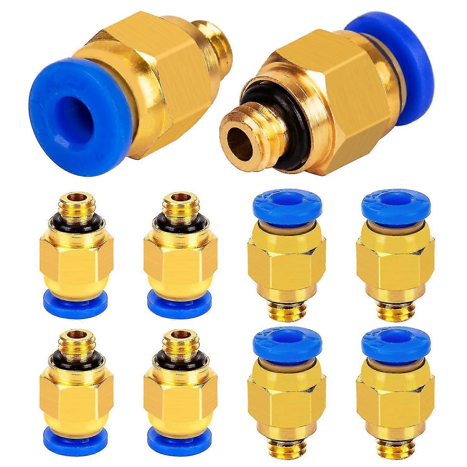 Pc4-m6 Pc4-m6 Racor de aire comprimido neumático recto Conexión enchufable de rosca M6 para conector de impresora 3d Tubo de PTFE de 4 mm