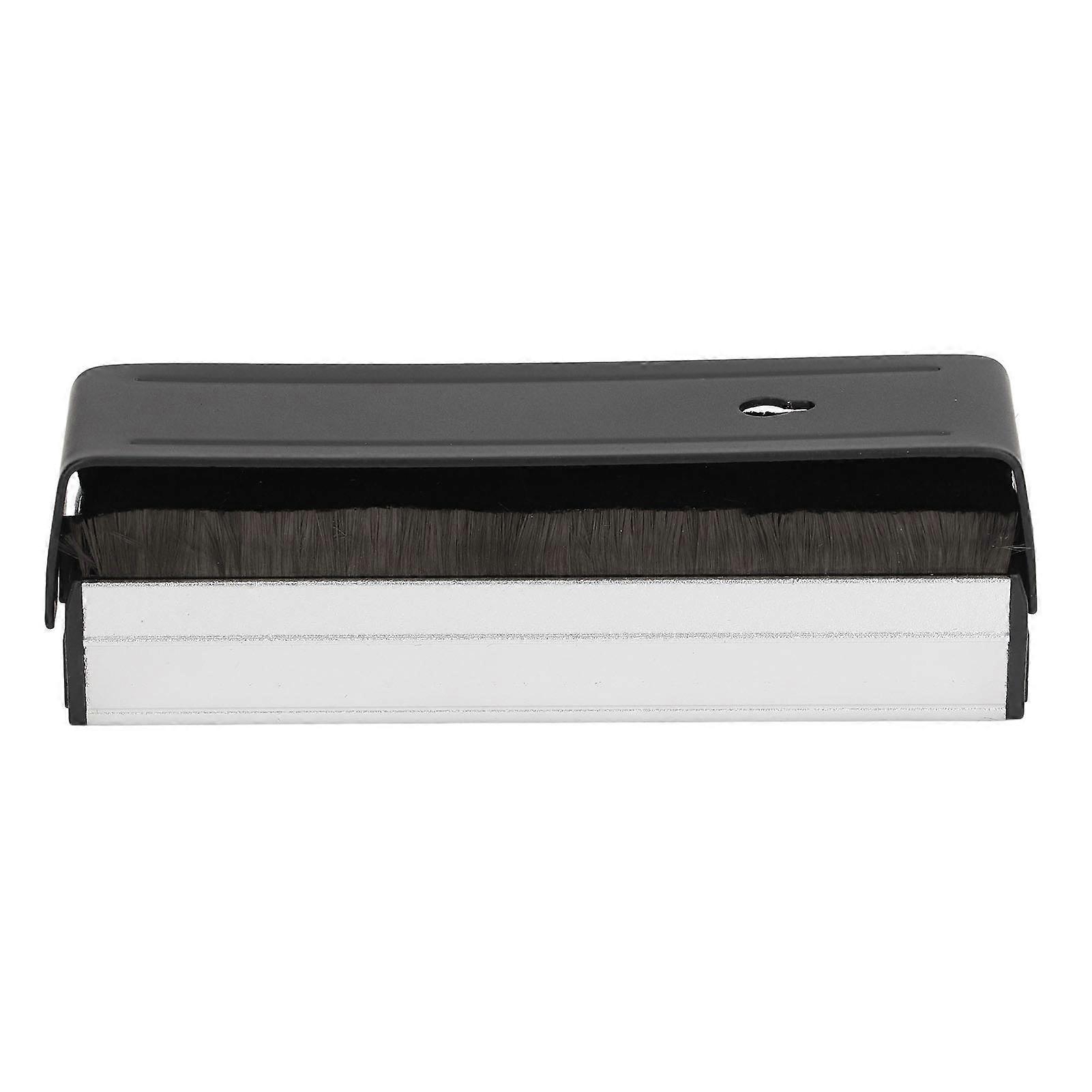 Vinyl Record Brush Aluminum Alloy Anti Static Fine Bristles Audio Record Cleaner Brush