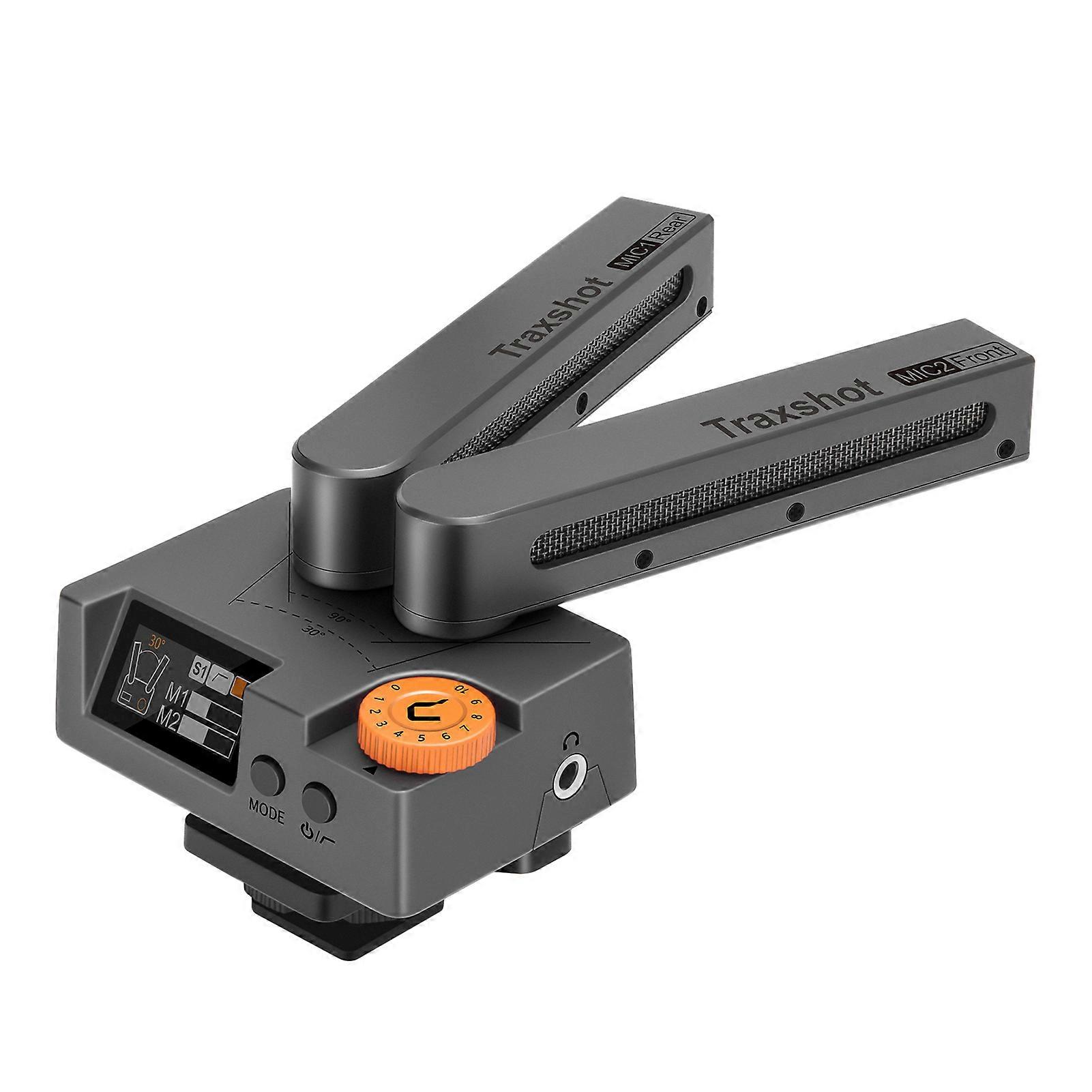 COMICA Traxshot Transformable Microphone 4 Pickup Modes Real-Time Monitoring Live Stream Video Recording Interview