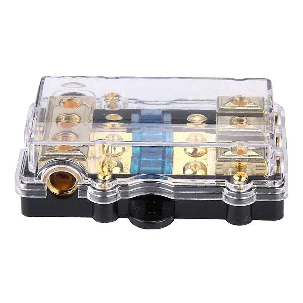 4/8 Gauge in Line ANL 1 in 3 Fuse Holder Distribution Block with 60A Fuses for Car Stereo Car Audio