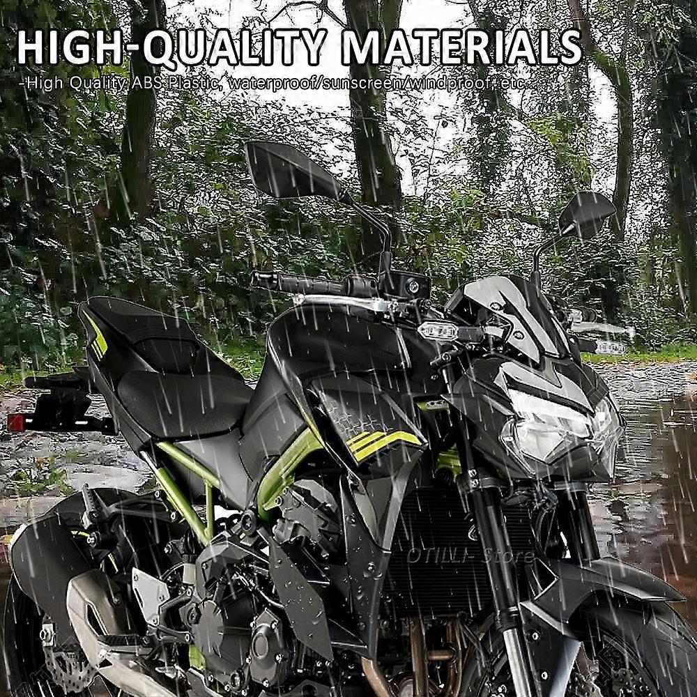 Spoiler Anteriore Per Kawasaki Z900/ZR900 2017-2019 - Copertura Pannello Faro In ABS Effetto Carbonio, Aletta Aerodinamica