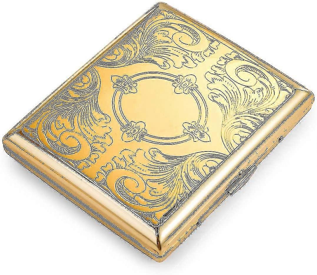 Gold Cigarette Case, Metal Cigarette Box, Cigarette Case Cigarette Case For 20