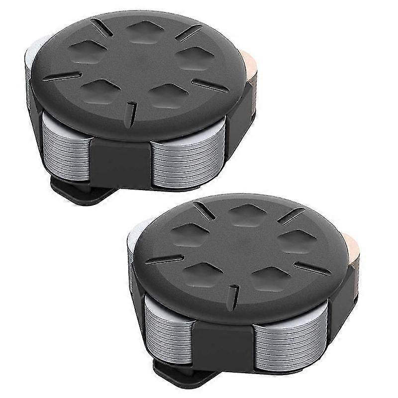 2 حزمة موزع عملة - حالة عملة محمولة مع كليب ، تغيير حامل الحد الأدنى عملة جمع الجدار