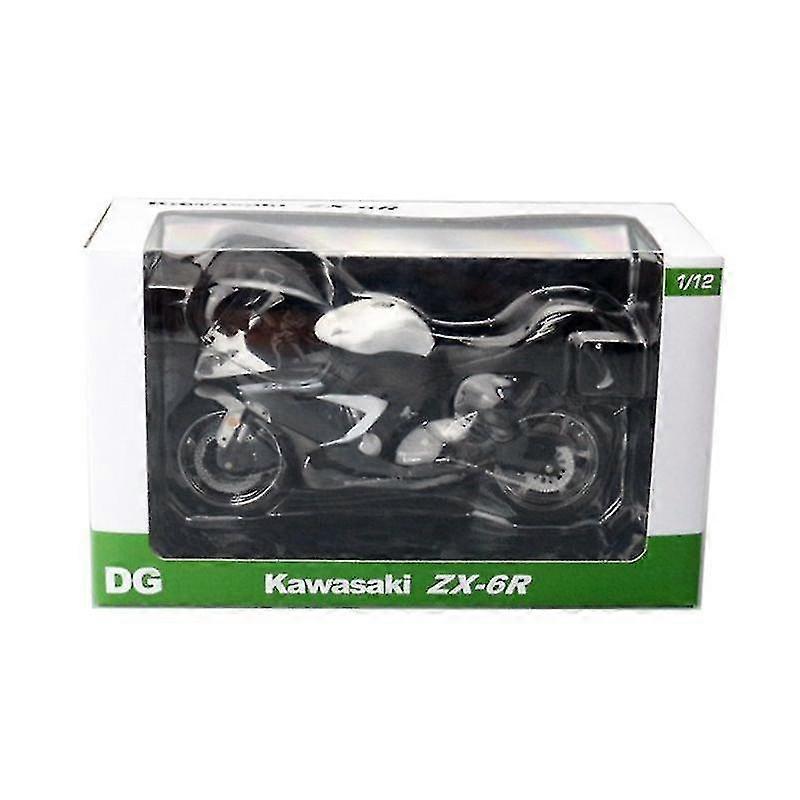 1/12カワサキ忍者Z800レーシングクロスカントリーバイクモデルシミュレーション合金おもちゃストリートバイクモデルコレクションキッズギフト-colorzx6rホワイト
