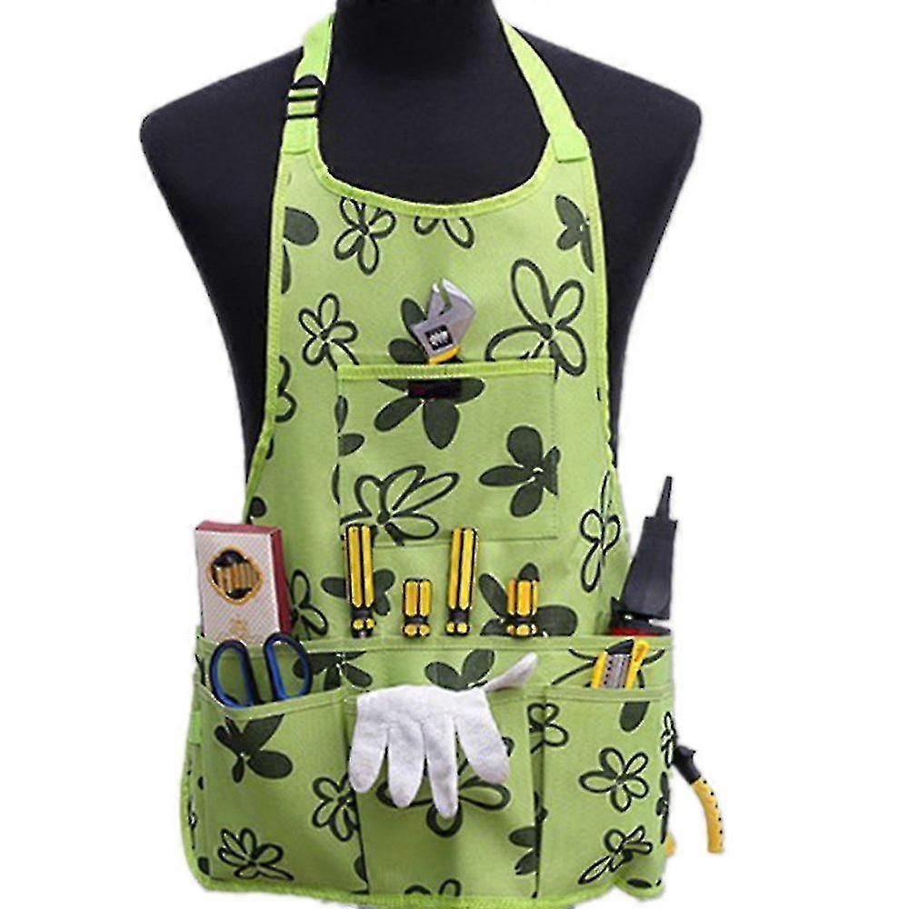 Oxford Cloth Work Apron Garden Apron For Home Garden Waterproof,heavy Duty Work Apron With Tool Pockets Adjustable