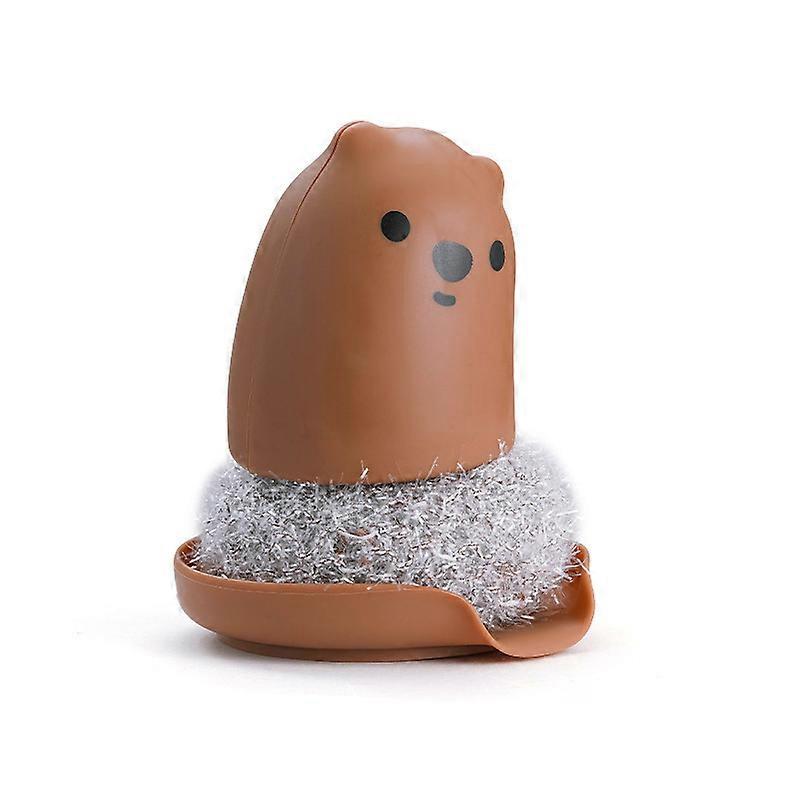 1pc brown Multipurpose Dish Cleaning Ball