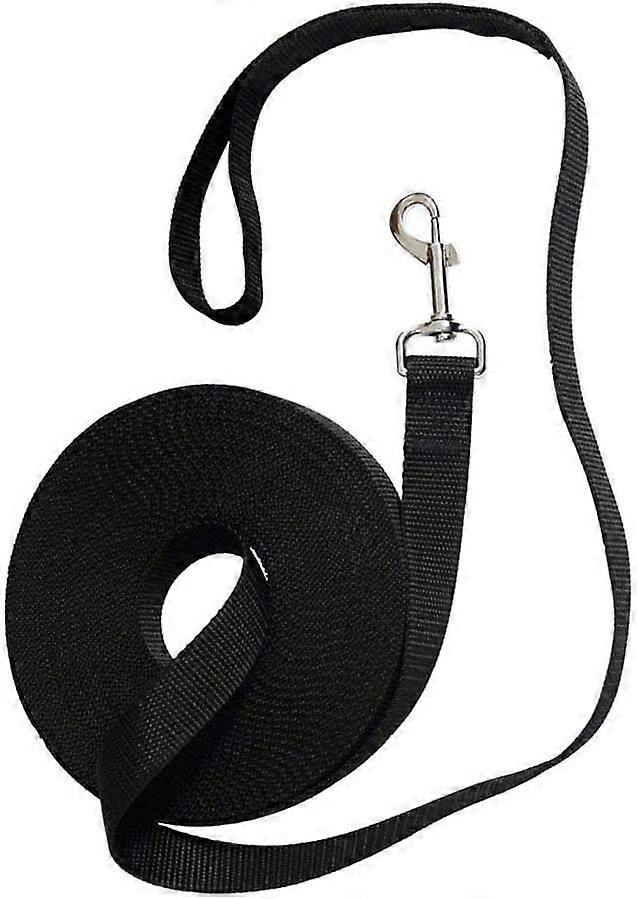 1item Extra long training leash for small, medium and large dogs, ideal for training, playing, camping or in the garden (black)European version