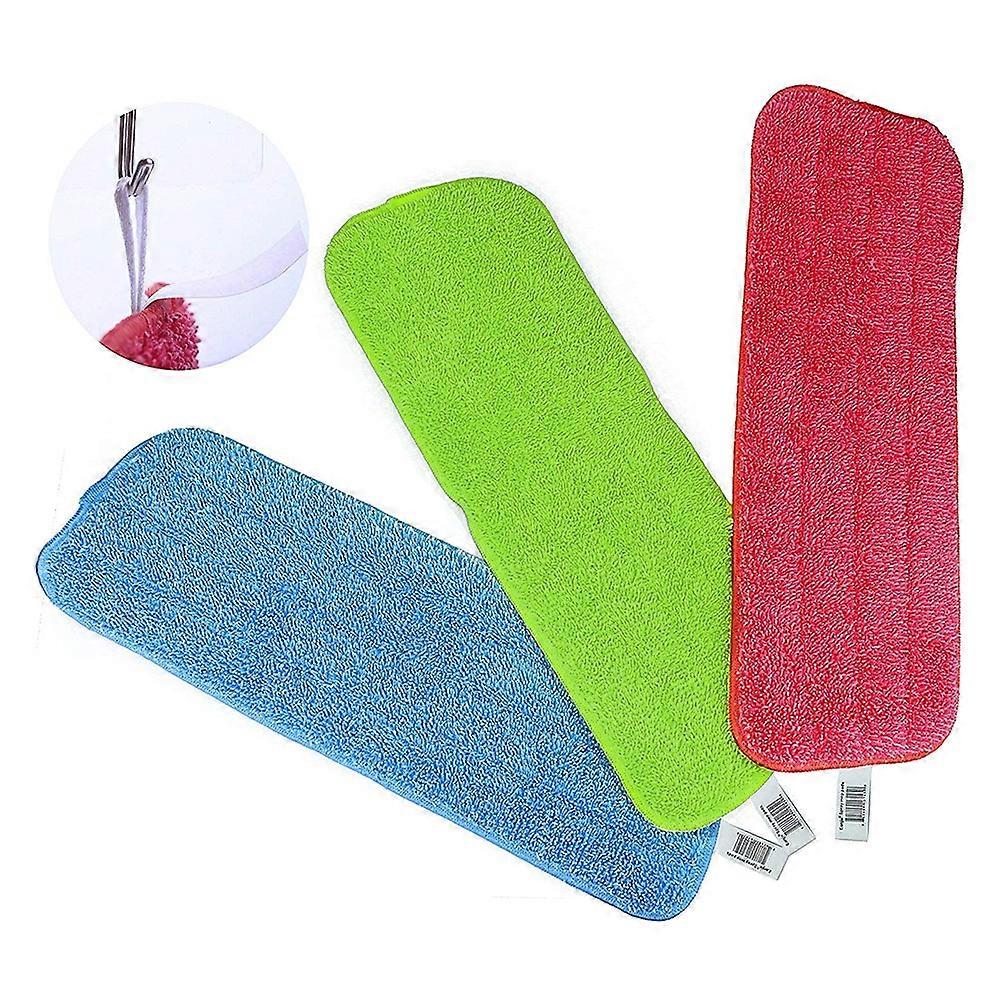 3Pcs Microfiber Absorbent Mop Pad Replacement Floor Cleaning Dust Remove Cloth KAESI