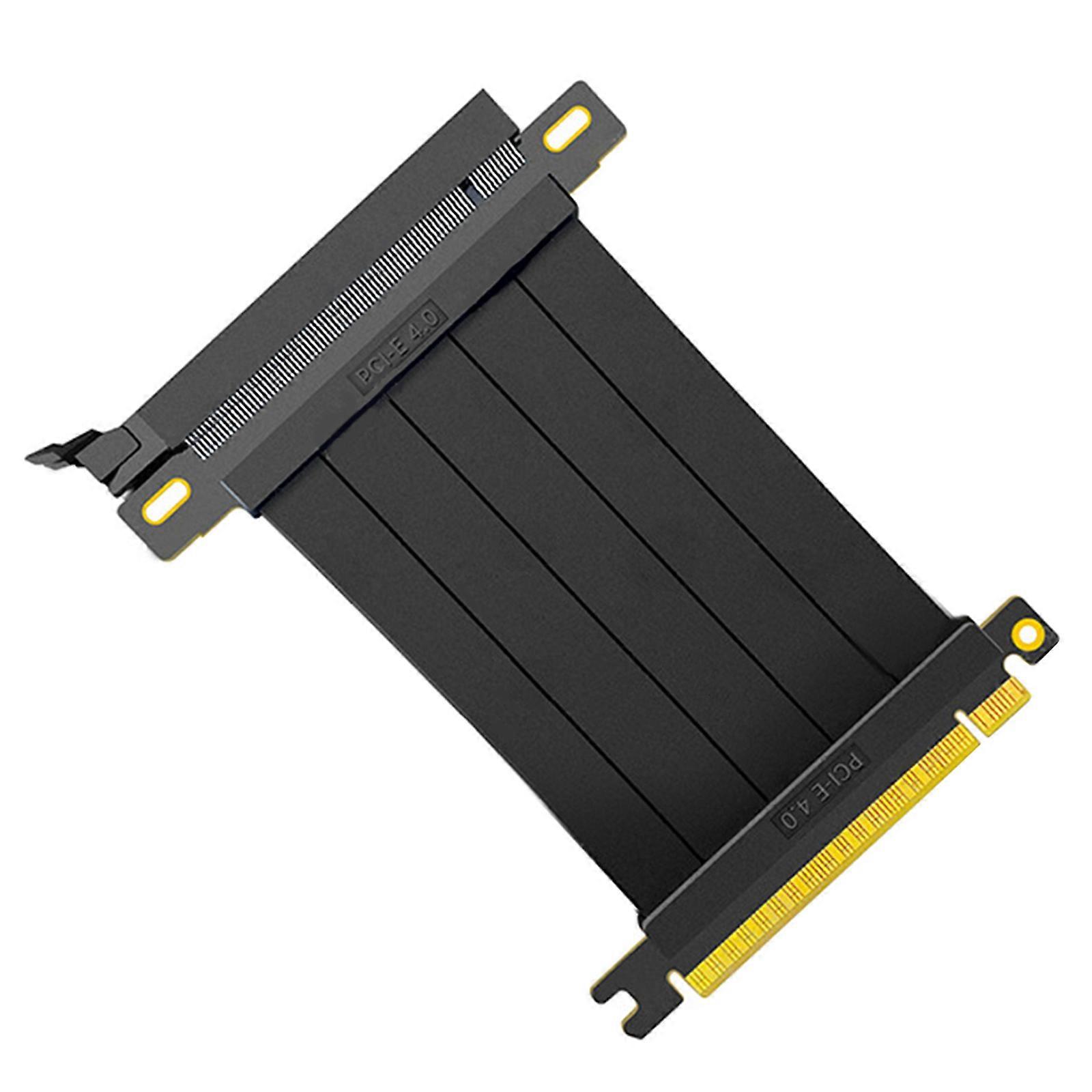 Full Speed PCIE 4.0 X16  Riser Shielded Extender with antijam for GPU Vertical
