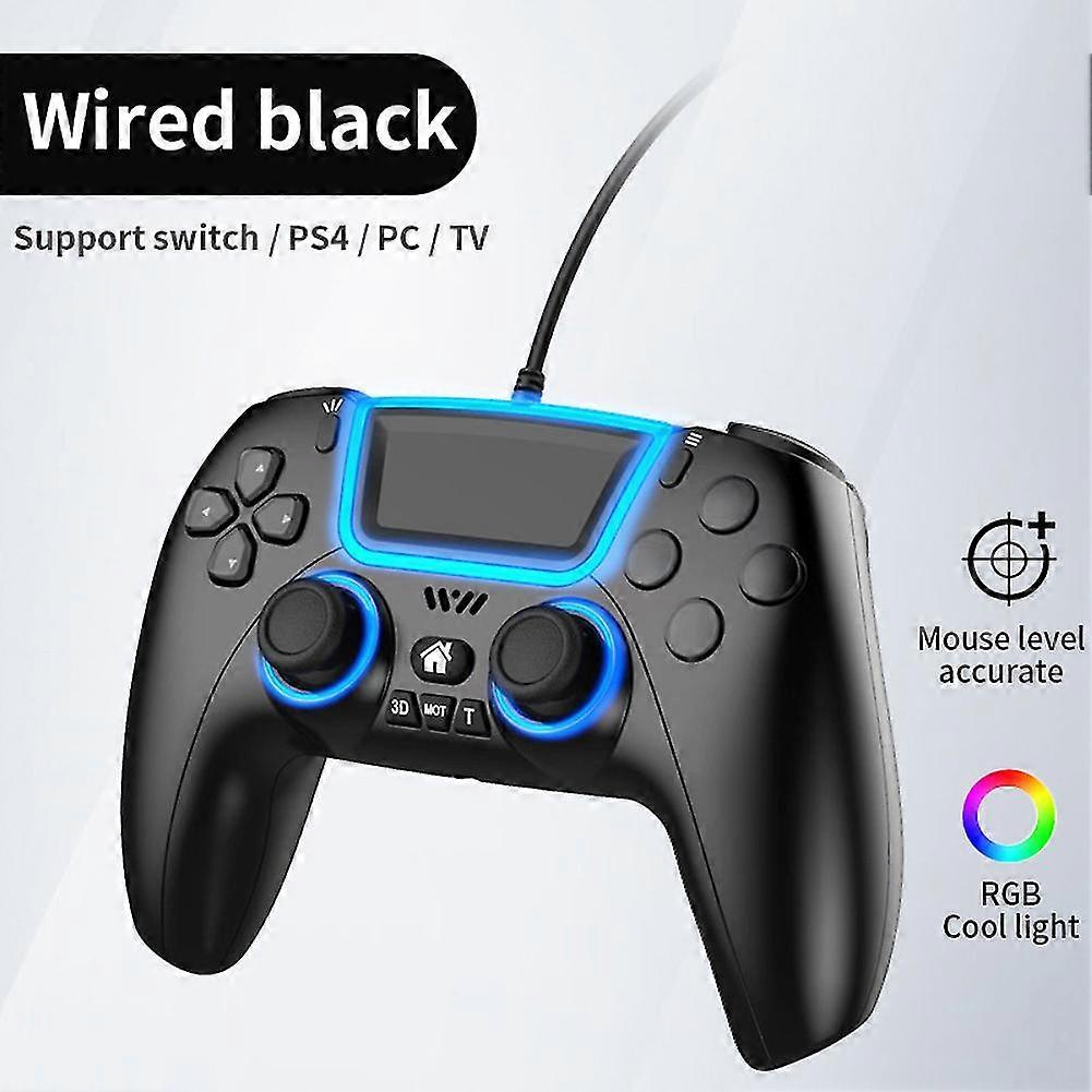With Vibration Gamepad Six-axis Wired Gamepad Back Extension Key Multi-platform