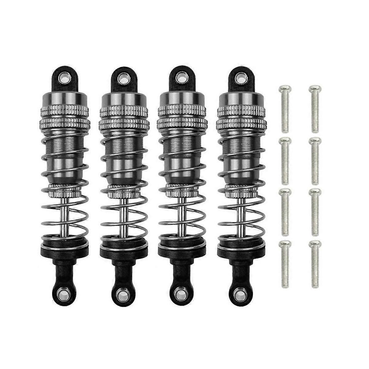4Pcs Metal Front and Rear Oil Damper for H16 16207 16208 16209 16210 1/16 RC Car Upgrades Parts,6