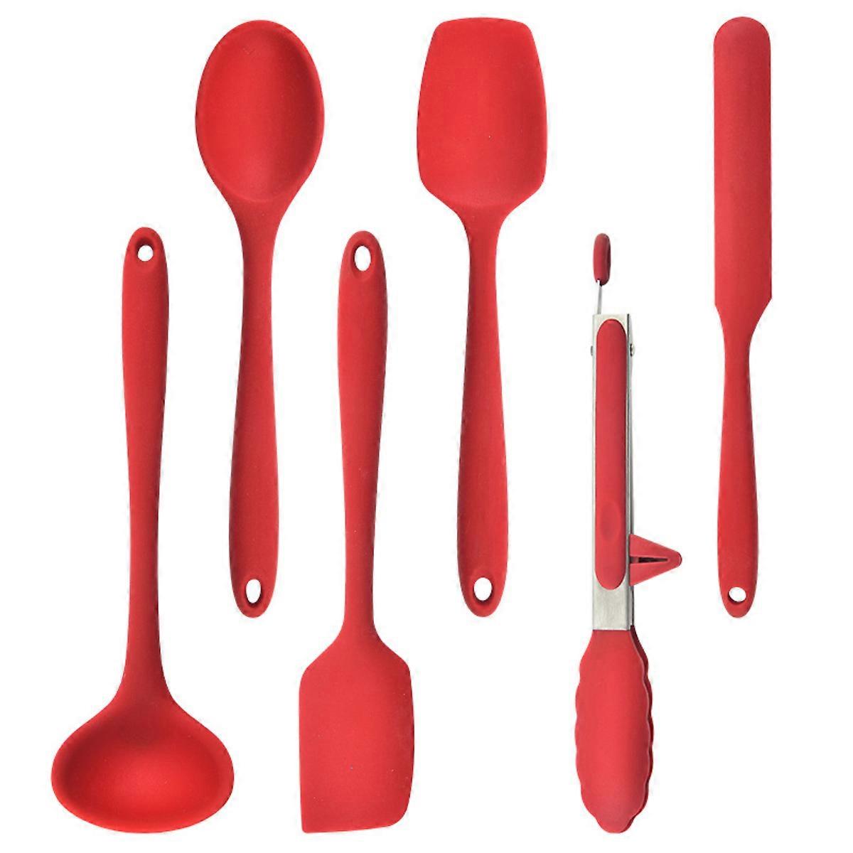Silicone spatula set integrated seamless - High heat resistant non-stick bakery spatula set flexible