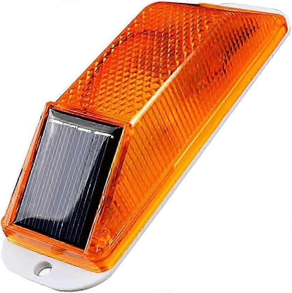 Luce di avvertimento stroboscopica solare, lampada di sicurezza a LED sensibile, segnali stradali di sicurezza wireless, semafori flash