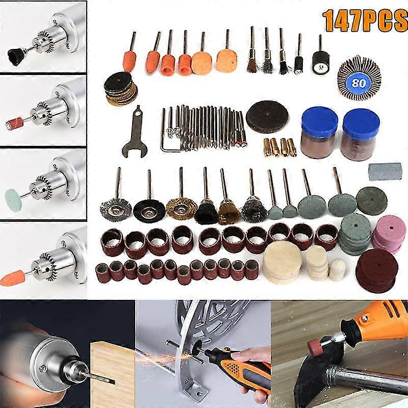 147Pcs/Set Rotary Accessories for Dremel Grinding Sanding Polishing Tools Kit