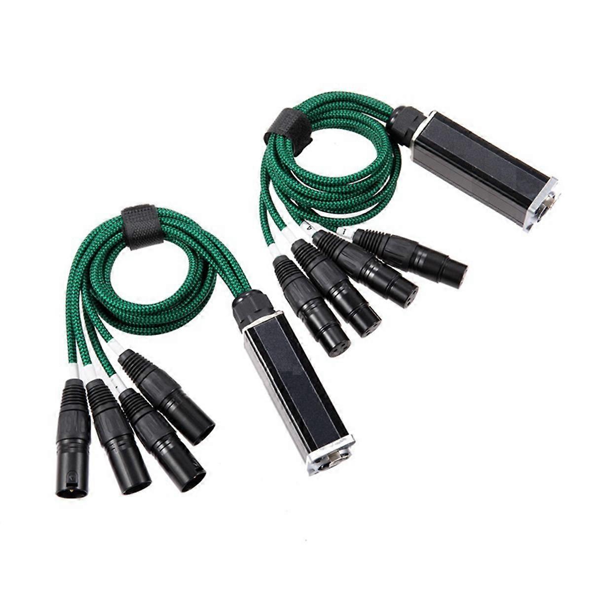 1Pair 4-Channel 3-Pin XLR/DMX to Ethercon RJ45 Ethernet Extender DMX512 Network Signal Extender 1 Male+1 Female