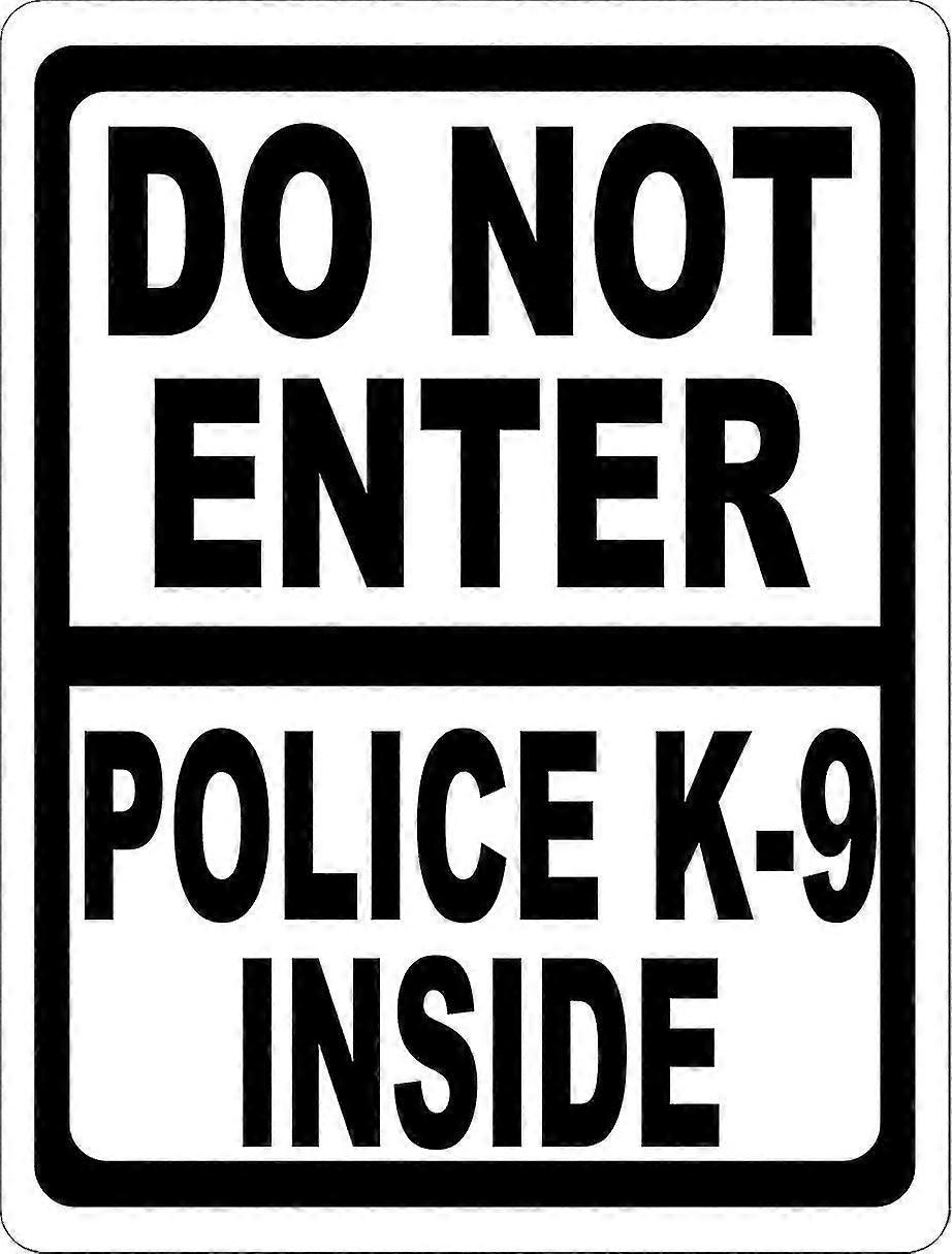 Não entre na placa interna da polícia K-8. 8x12 polegadas OU 12x16 polegadas de metal. Modo 3399