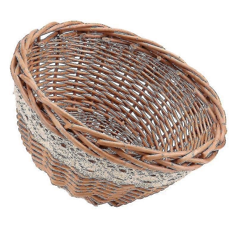 1pc手織り野菜カバー家庭用食品保護カバー(ウッドカラー)