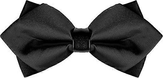 Gravata borboleta pré-amarrada de cor sólida masculina