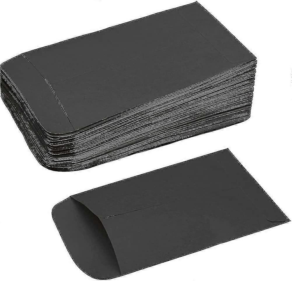 100pcs brown paper envelopes. Black seed envelope Mini kraft coin & &; small