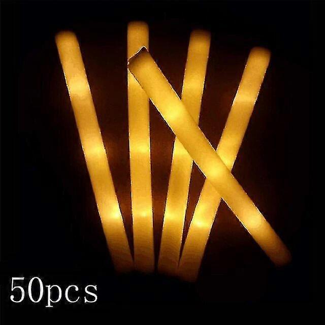 Light-up Foam Sticks Led Soft Batons Rally Rave Glow Wands Multicolor Cheer Flashing