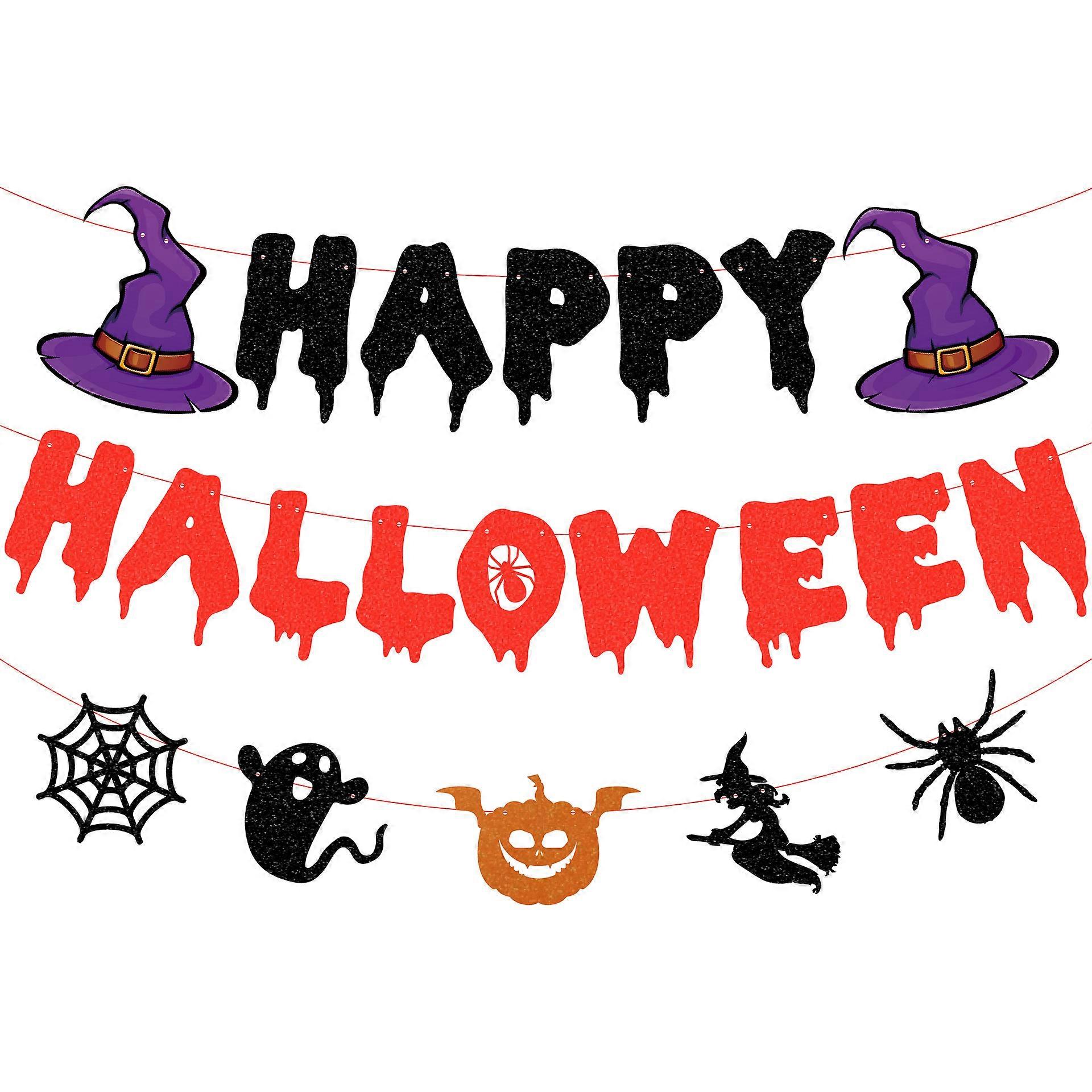 Halloween Blood Dropping Effect Decoration Flag Pulling Stage Background Decoration Banner Party Decoration Flag Pulling