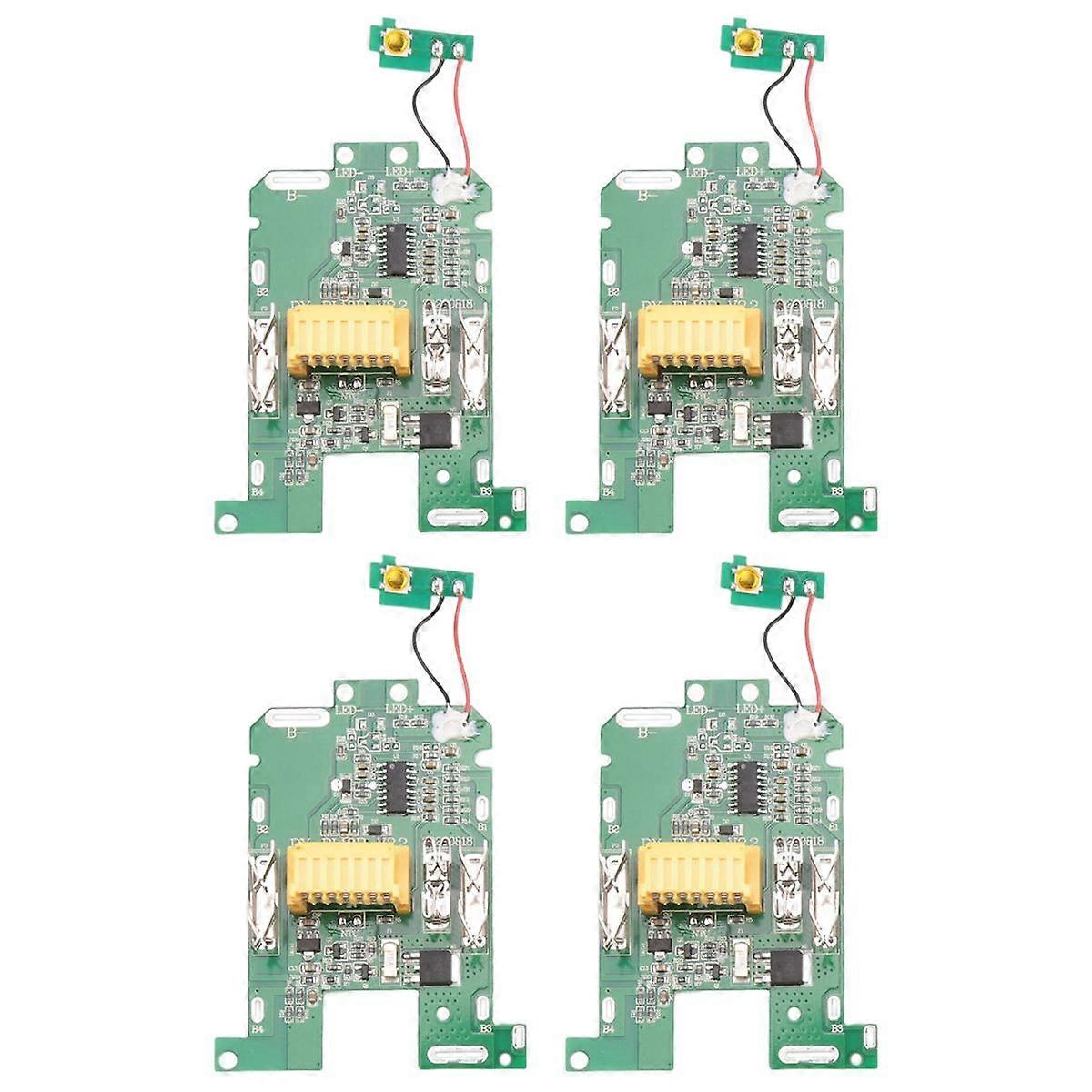 BL1830 Li-Ion Battery BMS PCB Charging Protection Board for 18V Power Tool BL1815 BL1860 LXT400 BL1850, 4 Pack