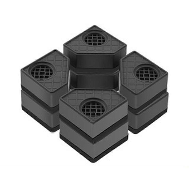 4 stuks Wasmachine Hoogteverhoging Pads Anti Pads Stille Skid Raiser Mat Koelkast Droger Steun Stand 8CM
