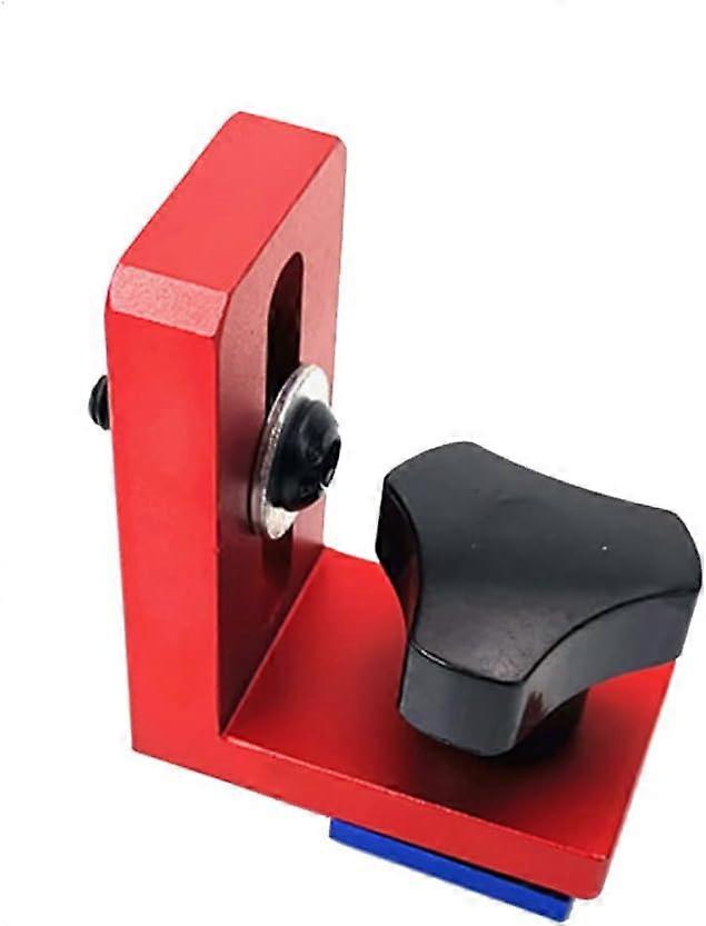 T-Slot Miter Track Stop Attachment, 30 Type Miter Track Stop Block, Woodworking Rail Trunking Connector, Locator Brackets, for Wood Milling (A)