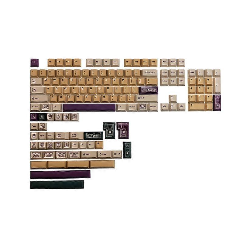 PBT Mechanical Keyboard Keycap Florist Keycaps 143 Dye Sub Keycaps English