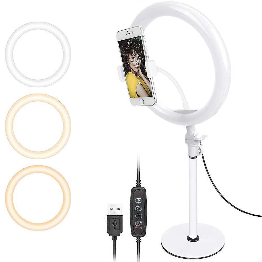 10 Inch Desktop Telescopic Live Fill Light Led Ring Light