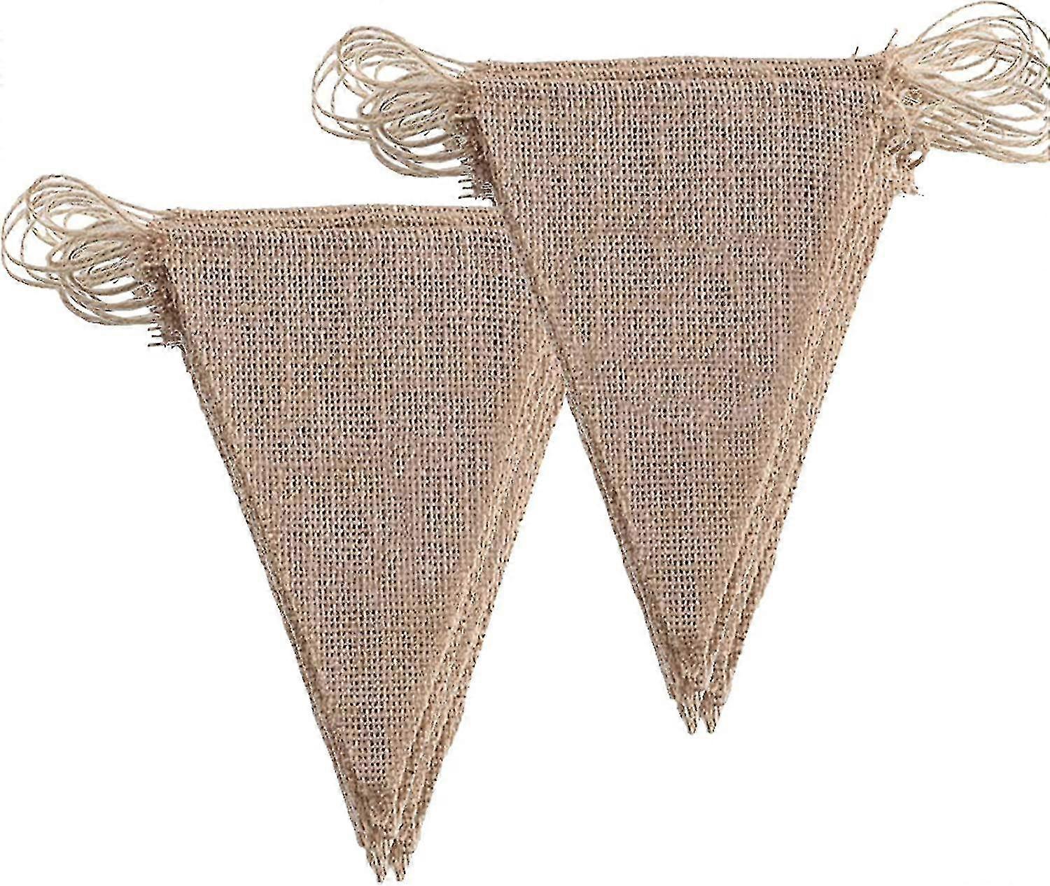 Vintage Pennant Chain 2 Pcs  Banner  26 Pcs Triangular Flags