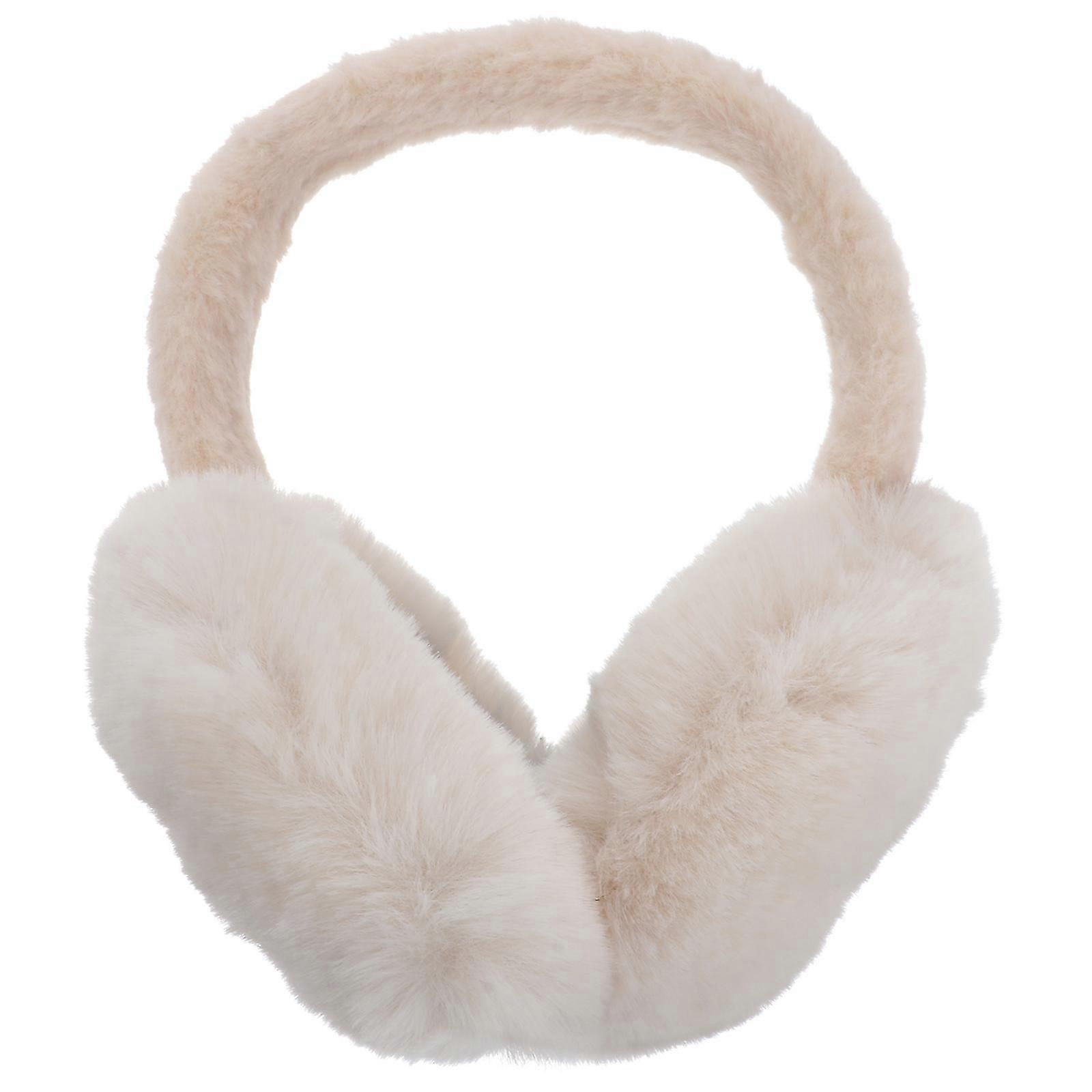 1PC Cold and soft windproof creative cute earmuffs(Beige)
