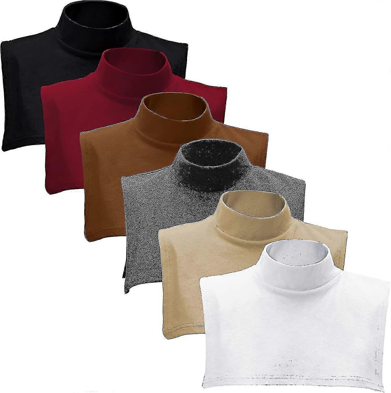 Fake Turtleneck Dickey Detachable Collars Set Half Top Mock Blouse Collar For Women Men - JA