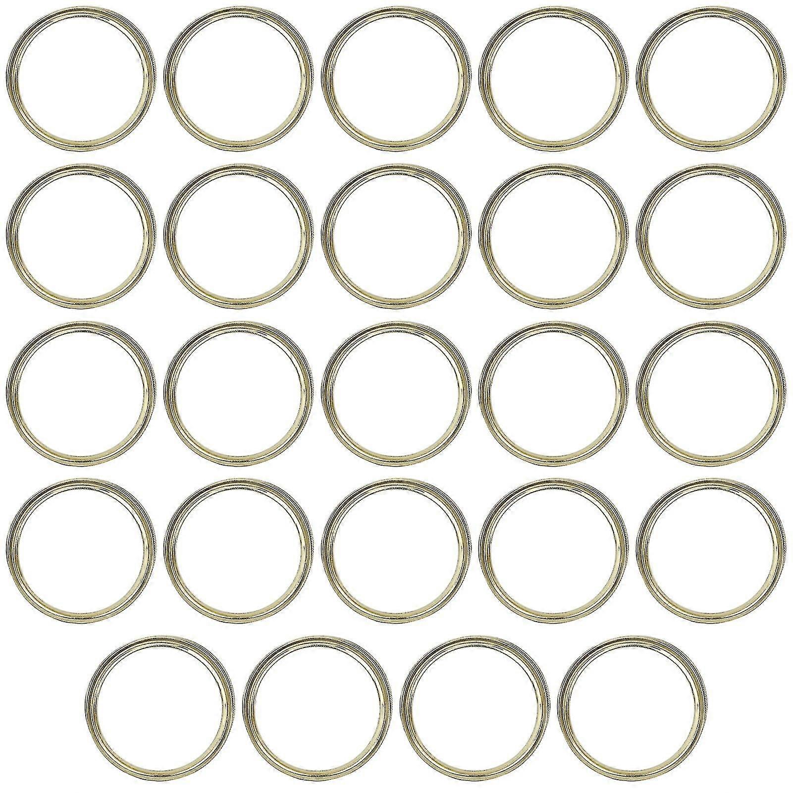 86mm Gold Solid Caps - 24pcs Round Shape Jar Sealing Storage Lids
