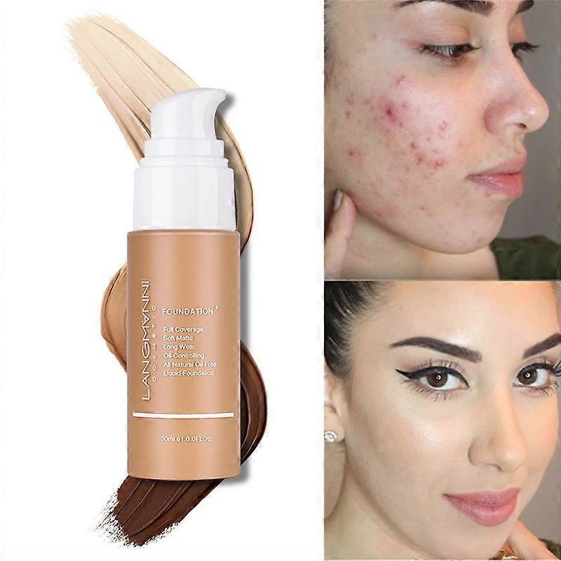 Liquid Foundation, Flawless Soft Matte Liquid Foundation 24HR Oil Control
