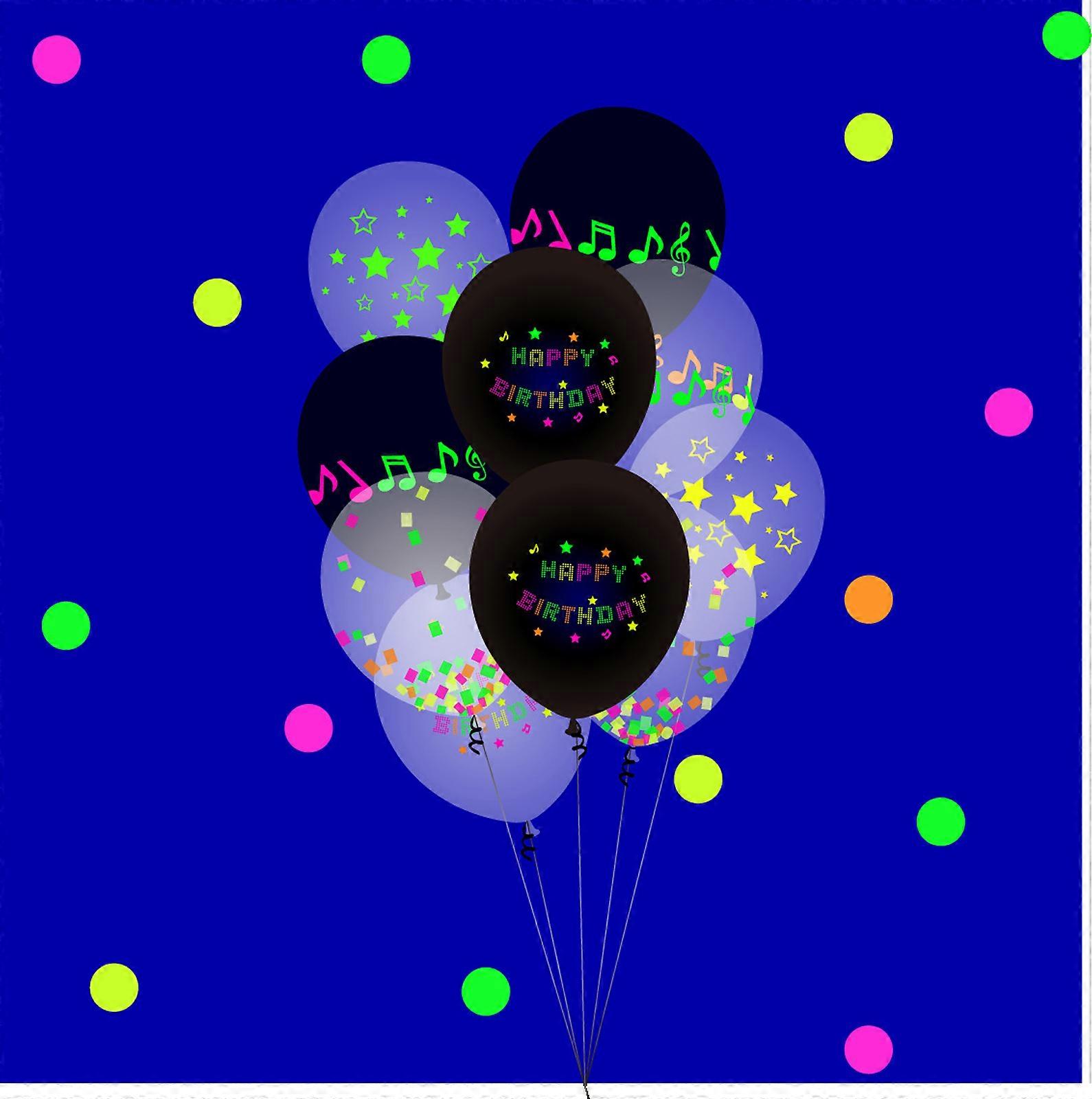 Set di 59 palloncini Happy Birthday, ghirlanda di coriandoli decorativi