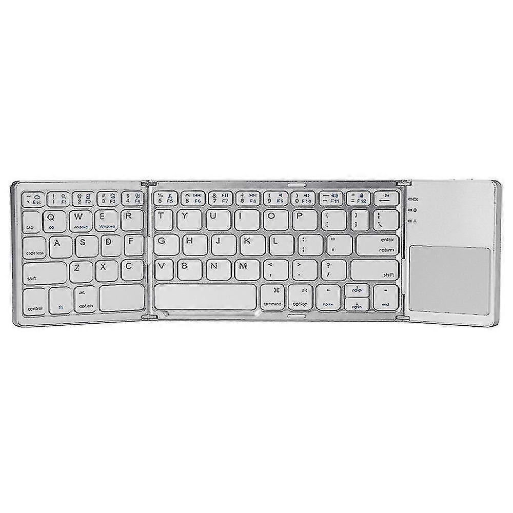 Foldable Wireless Keyboard, Portable Mini Bluetooth Keyboard For Laptop, Tablet, Smartphone