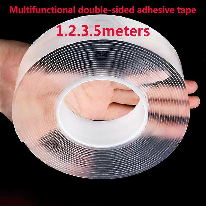 Double Sided Adhesive Tape Waterproof Reusable Wall Stickers Transparent Strong Sticky Glue Car Bathroom Kitchen cinta adhesiva