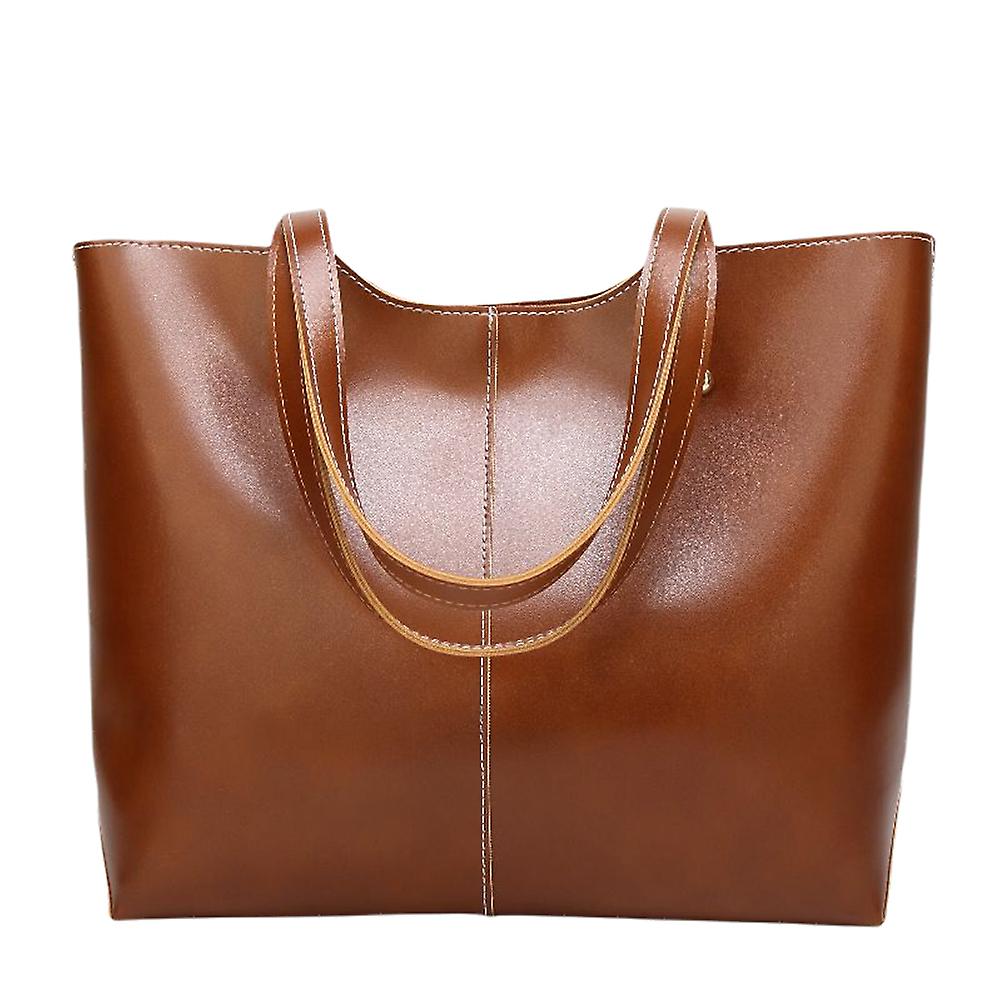 Women's Pu Leather Shopping Shoulder Tote Bag