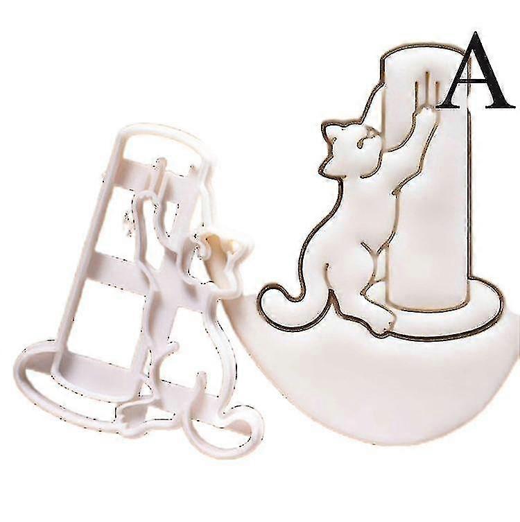 1/3pcs Cat Cookie Cutters Kitty Butt Shape Diy Biscuit Cookie Mold Stamp Bakeware
